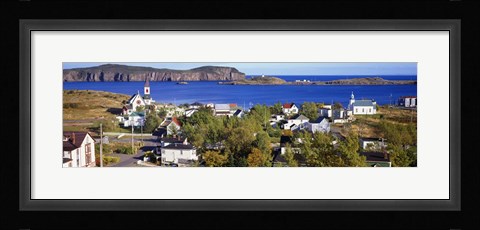 Framed Buildings at the coast, Trinity, Newfoundland Island,  Canada Print