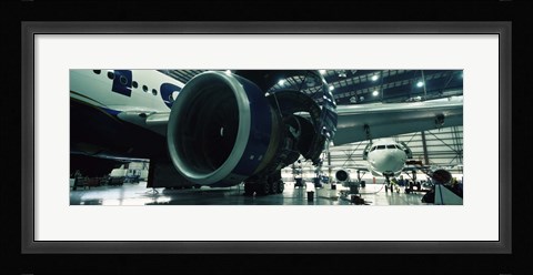 Framed Airplanes in a hangar, Mirabel Airport, Montreal, Quebec, Canada Print