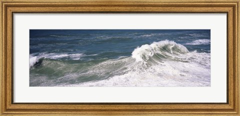 Framed High angle view of waves in the sea, Australia Print