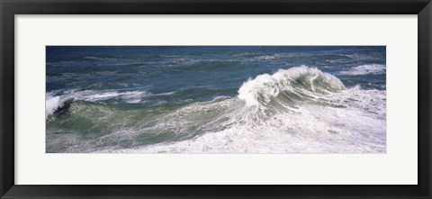 Framed High angle view of waves in the sea, Australia Print