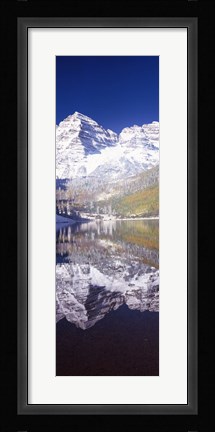 Framed Maroon Bells, Aspen, Pitkin County, Colorado Print