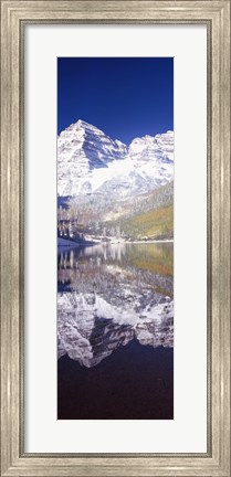 Framed Maroon Bells, Aspen, Pitkin County, Colorado Print