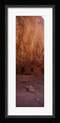 Framed Anasazi Ruins, Mule Canyon, Utah, USA Print