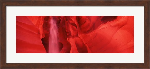 Framed Red Rock formations, Antelope Canyon, Arizona Print