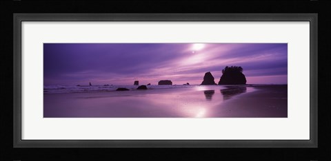 Framed Second Beach, Washington State Print