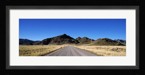 Framed Desert road from Aus to Sossusvlei, Namibia Print