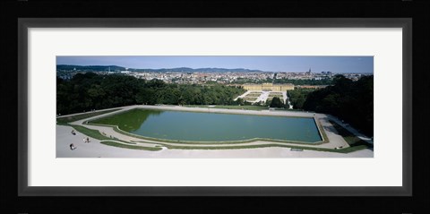 Framed Pond at a palace, Schonbrunn Palace, Vienna, Austria Print