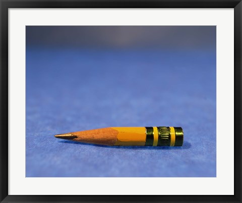 Framed Close-up of a pencil nub Print