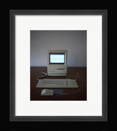 Framed Apple Macintosh Classic desktop PC Print