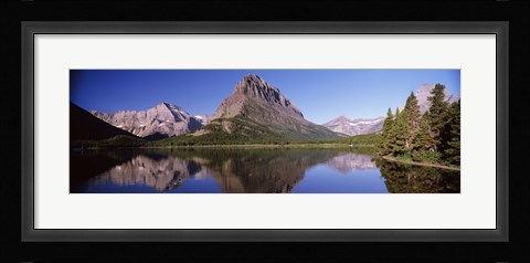 Framed Swiftcurrent Lake,US Glacier National Park, Montana, USA Print