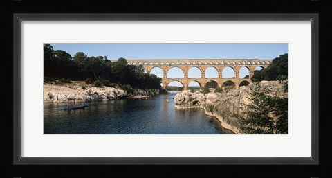 Framed Pont Du Gard, Nimes, Gard, France Print