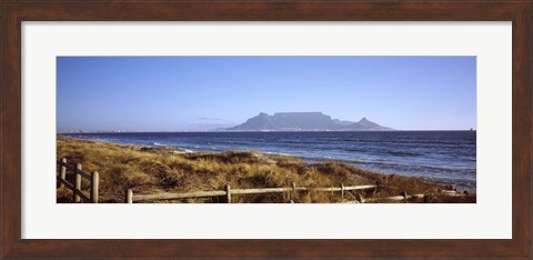 Framed Sea with Table Mountain in the background, Bloubergstrand, Cape Town, Western Cape Province, South Africa Print