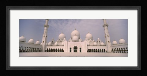 Framed Low angle view of a mosque, Sheikh Zayed Mosque, Abu Dhabi, United Arab Emirates Print