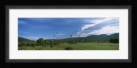 Framed Hot Air Balloon Rodeo, Steamboat Springs, Colorado (horizontal) Print
