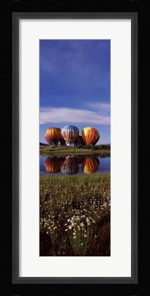 Framed Hot Air Balloon Rodeo, Steamboat Springs, Colorado (vertical) Print