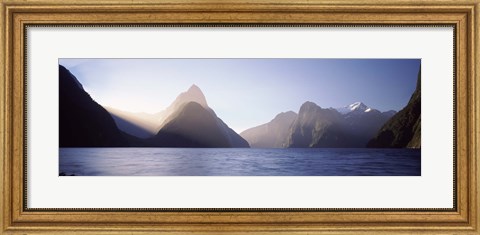 Framed Milford Sound, Fiordland National Park, South Island, New Zealand Print