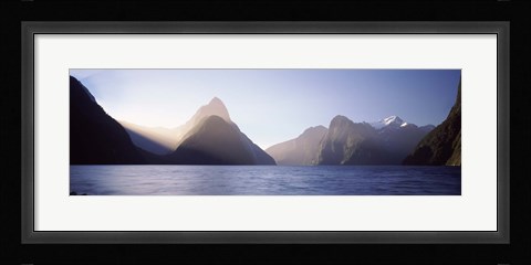 Framed Milford Sound, Fiordland National Park, South Island, New Zealand Print