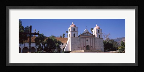 Framed Facade of a mission, Mission Santa Barbara, Santa Barbara, California, USA Print