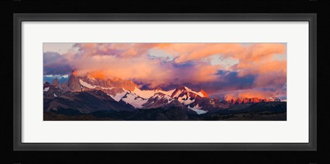 Framed Purple Clouds Over Monte Fitz Roy, Argentina Print