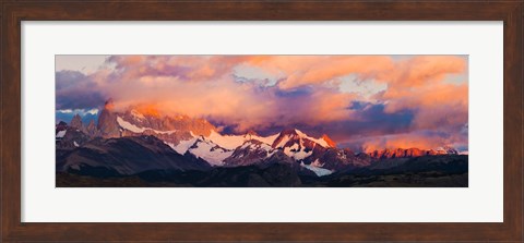 Framed Purple Clouds Over Monte Fitz Roy, Argentina Print