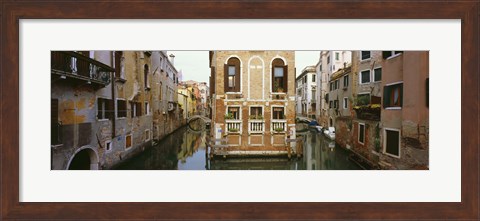 Framed Buildings along a canal, Grand Canal, Venice, Veneto, Italy Print