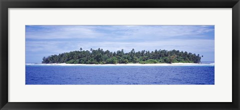 Framed Island in the sea, Indonesia Print