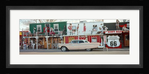 Framed Car on the road, Route 66, Arizona, USA Print