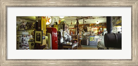 Framed Interiors of a store, Route 66, Hackberry, Arizona Print
