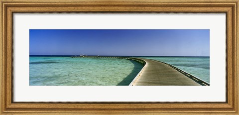 Framed Soma Bay Pier, Hurghada, Egypt Print