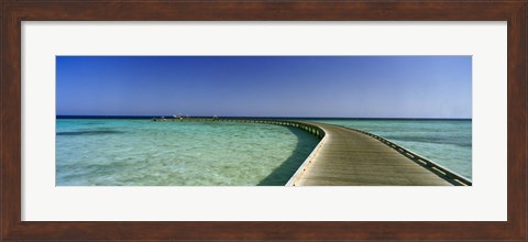 Framed Soma Bay Pier, Hurghada, Egypt Print