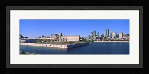 Framed City at the waterfront, Montreal, Quebec, Canada 2009 Print