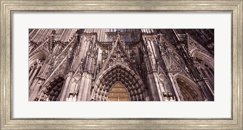 Framed Architectural detail of a cathedral, Cologne Cathedral, Cologne, North Rhine Westphalia, Germany Print