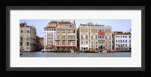Framed Palazzi facades along the canal, Grand Canal, Venice, Veneto, Italy Print