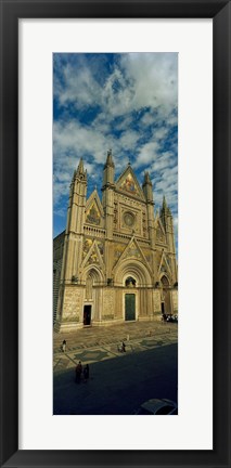 Framed Facade of a cathedral, Duomo Di Orvieto, Orvieto, Umbria, Italy Print