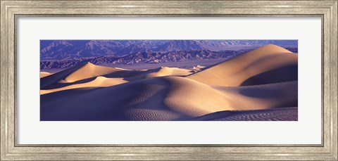Framed Sand Dunes and Mountains, Death Valley National Park, California Print