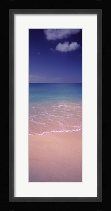 Framed Surf on the beach, Bahamas Print