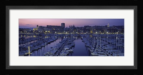 Framed Marseille, Bouches-Du-Rhone, Provence-Alpes-Cote d'Azur, France Print