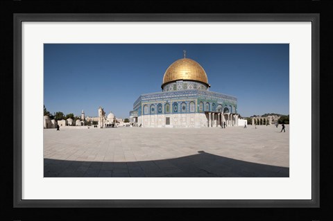 Framed Town square, Dome Of the Rock, Temple Mount, Jerusalem, Israel Print