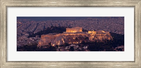 Framed Acropolis of Athens, Athens, Attica, Greece Print