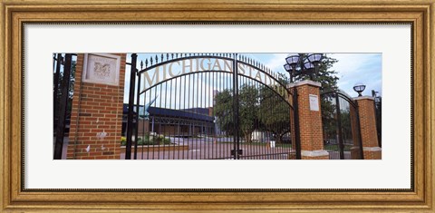 Framed Stadium of a university, Michigan Stadium, University of Michigan, Ann Arbor, Michigan, USA Print
