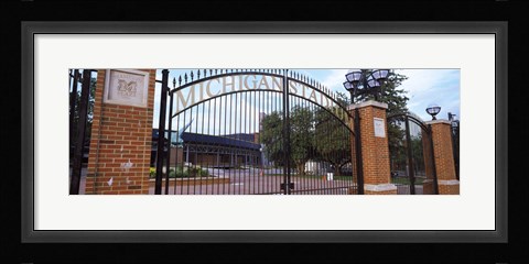 Framed Stadium of a university, Michigan Stadium, University of Michigan, Ann Arbor, Michigan, USA Print