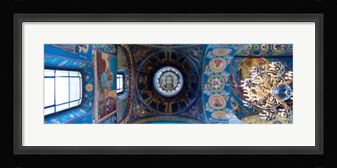 Framed Interiors of a church, Church of The Savior On Spilled Blood, St. Petersburg, Russia Print