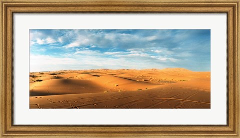 Framed Sahara Desert landscape, Morocco Print