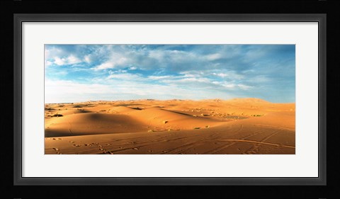 Framed Sahara Desert landscape, Morocco Print