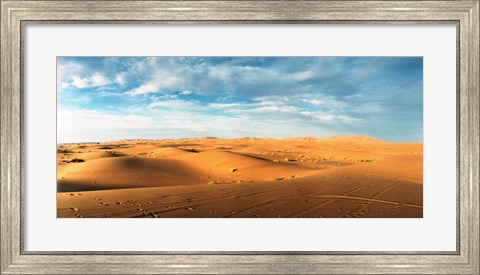 Framed Sahara Desert landscape, Morocco Print
