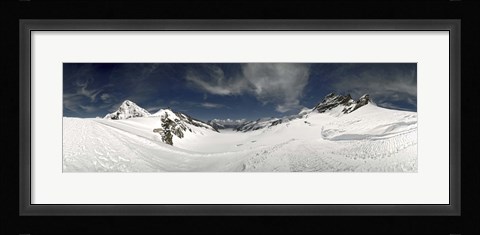 Framed Low angle view of a glacier, Aletsch Glacier, Jungfraujoch, Berne Canton, Switzerland Print