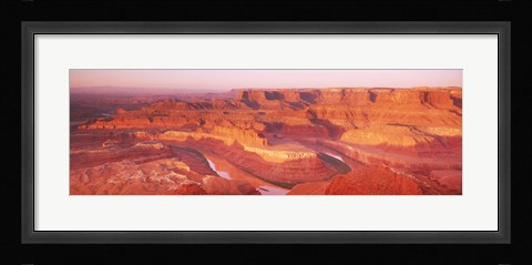 Framed Dead Horse Point at sunrise in Dead Horse Point State Park, Utah, USA Print