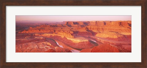 Framed Dead Horse Point at sunrise in Dead Horse Point State Park, Utah, USA Print