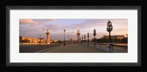 Framed Pont Alexandre III with the Hotel Des Invalides in the background, Paris, Ile-de-France, France Print