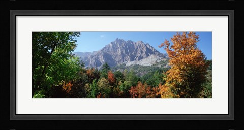 Framed Pelens Needle in autumn, French Riviera, Provence-Alpes-Cote d'Azur, France Print